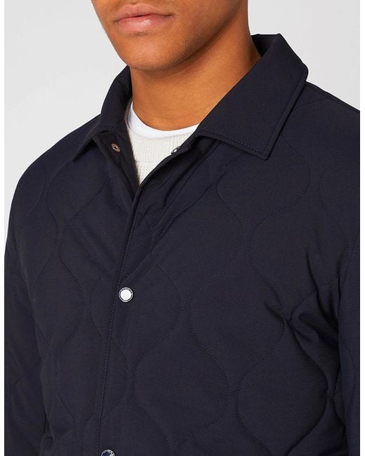Remus Uomo Blue Quilted Jacket for men