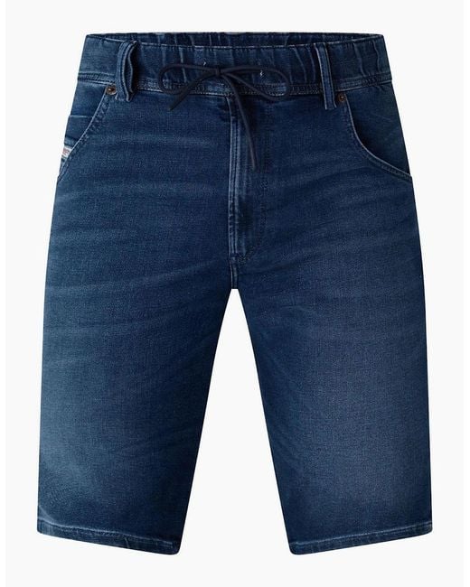 DIESEL Blue D Krooshort T Denim Shorts for men