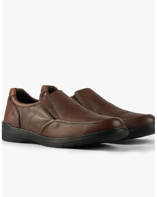 Hush Puppies Brown Matthew Shoes for men