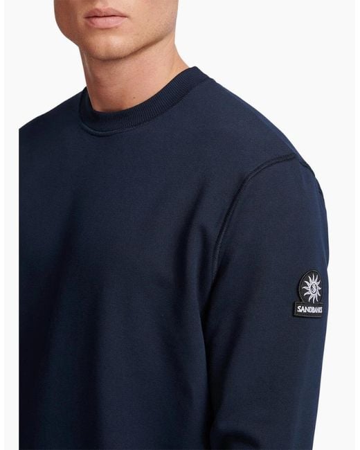 Sandbanks Blue Badge Logo Sweatshirt for men