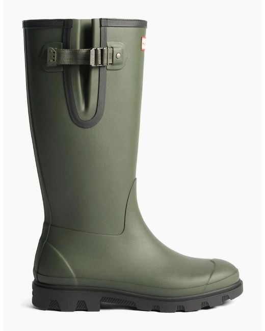 Hunter Green Field Downpour Wellingtons