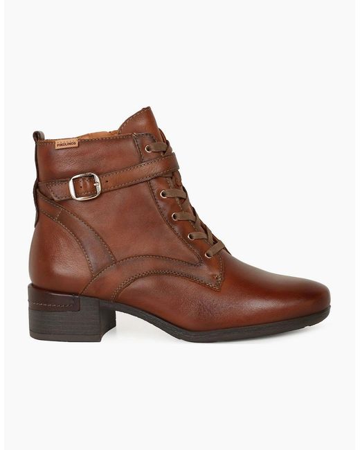 Pikolinos Brown Murrey Ankle Boots