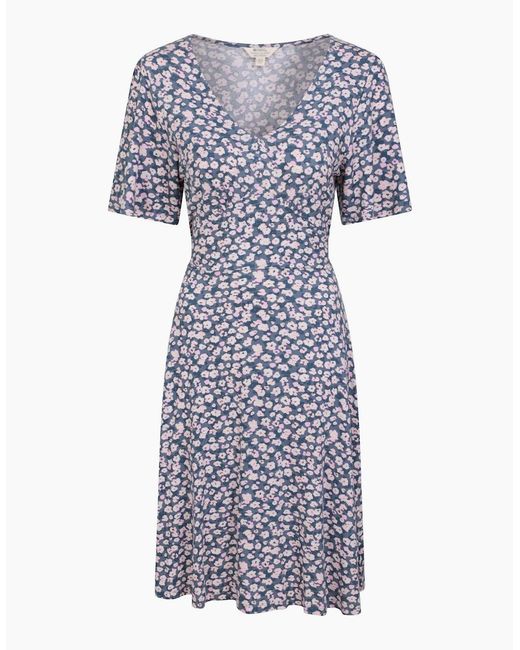 Mountain Warehouse Blue Ladies Como Floral Dress