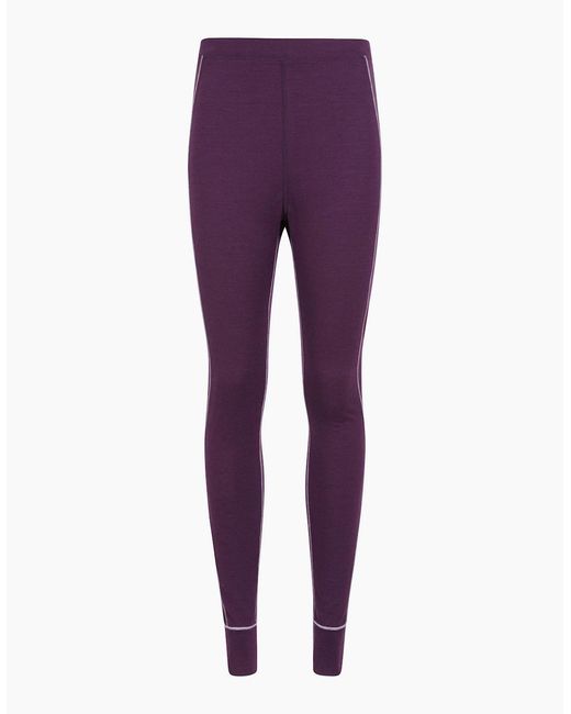 Mountain Warehouse Purple Ladies Asgard Merino Wool Thermal Base Layer Leggings