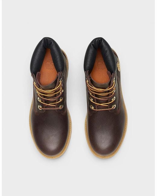 Timberland Brown Premium 6 Inch Lace Waterproof Boots Dark