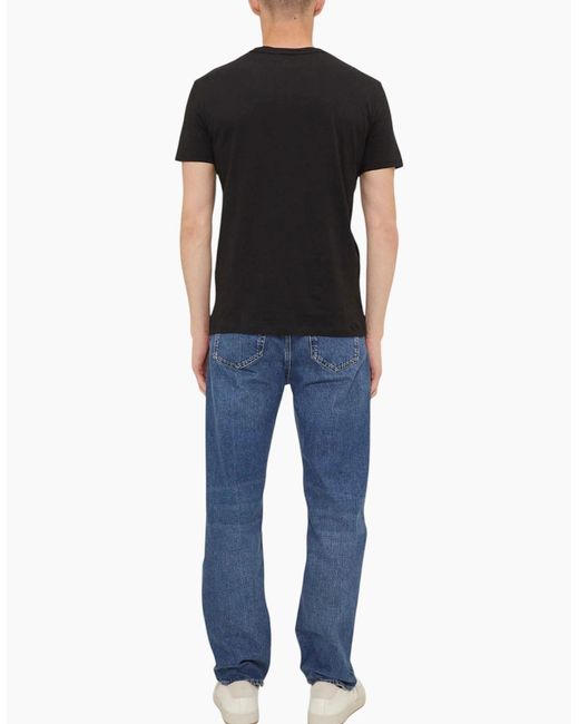Armani Black Exchange T Shirts Cotton Tee for men