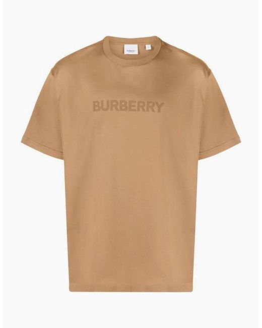 Burberry Natural New Harriston T Shirt for men