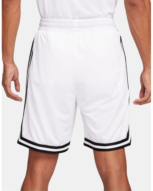 Nike White Dna Dri Fit 8 Basketball Shorts for men