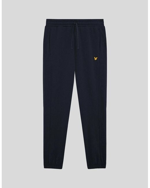 Lyle & Scott Blue Sports Loopback Cotton Joggers for men