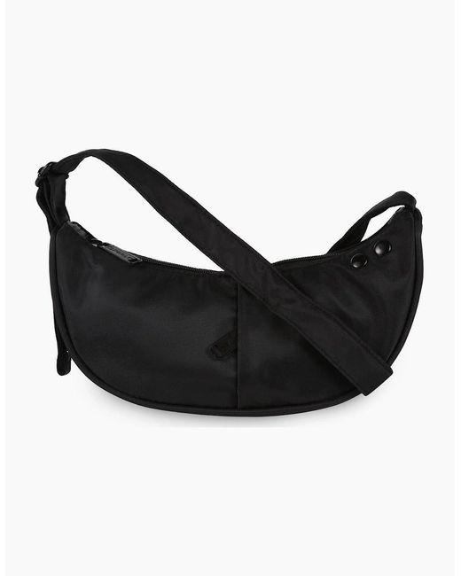 Spiral Black Cali Cross Body Bag With Logo Patch