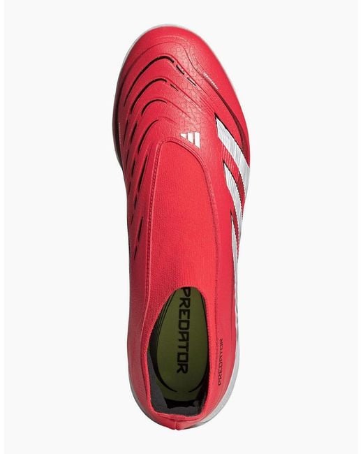 Adidas Red League Laceless Astro Turf Football Boots for men