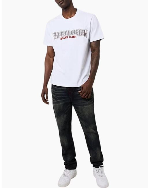 True Religion White 108637 T Shirts for men