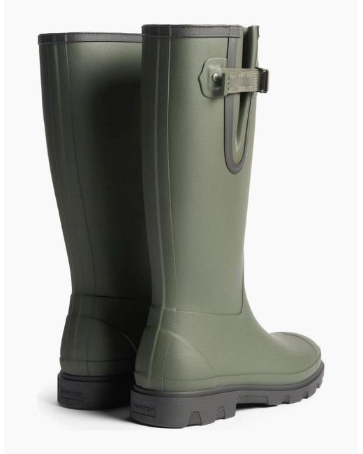 Hunter Green Field Downpour Adjustable Wellingtons for men