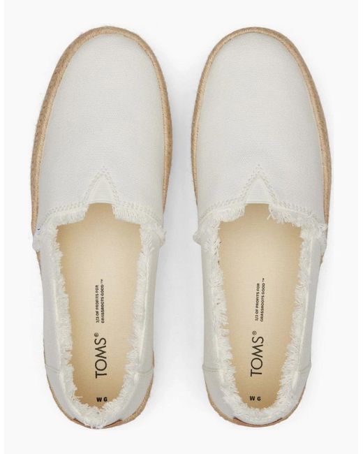 TOMS White Valencia Espadrilles