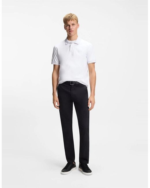 Boss White Passenger Short Sleeve Polo Shirt for men