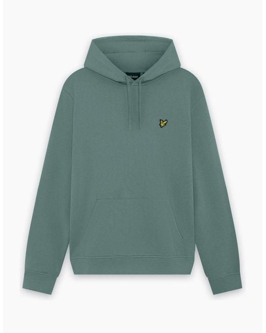 Lyle & Scott Green Everyday Loopback Cotton Hoodie for men