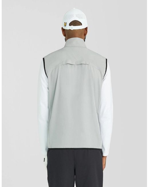 Lyle & Scott Gray Lightweight Packable Gilet for men