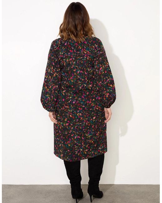 Live Unlimited London Multicolor Colour Ditsy Midi Dress