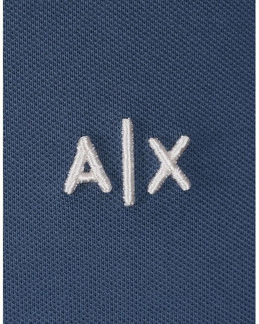 ARMANI EXCHANGE Blue Polo Shirt China for men