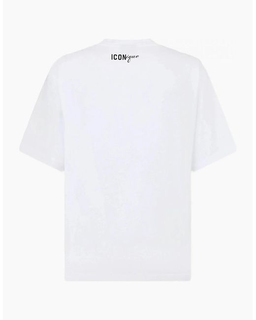 DSquared² White T-Shirt Print Belts for men