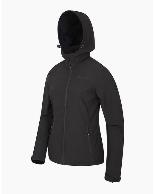 Mountain Warehouse Black Ladies Exodus Breathable Soft Shell Jacket