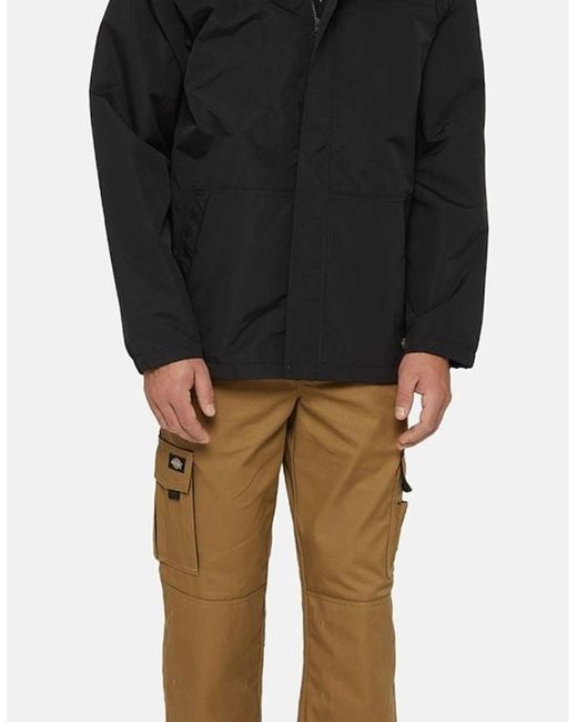 Dickies Black Waterproof Rain Jacket for men