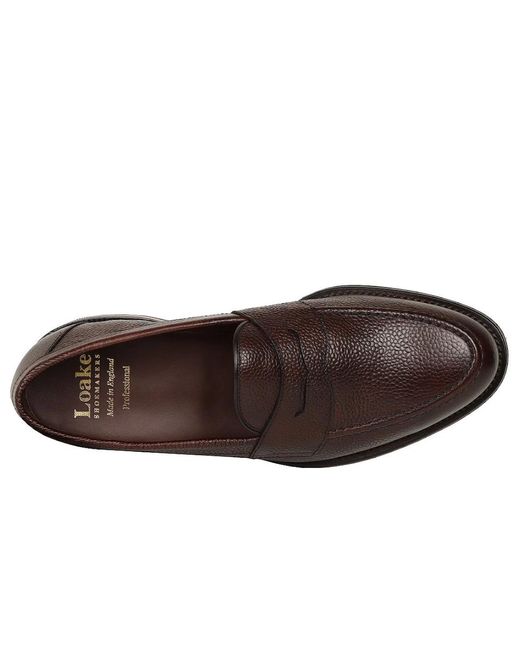 Loake Brown Imperial Penny Loafers for men