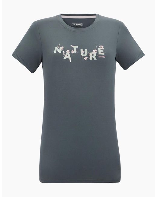 Regatta Gray Ladies Fingal Flowers Stretch T-Shirt