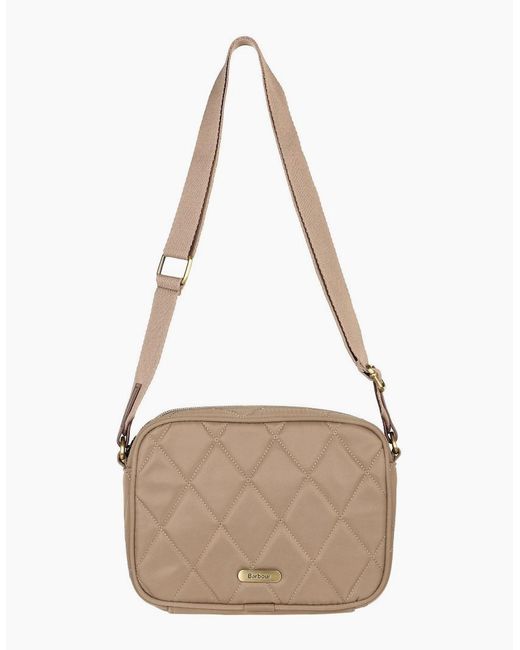 Barbour Natural Quilted Crossbody Bag