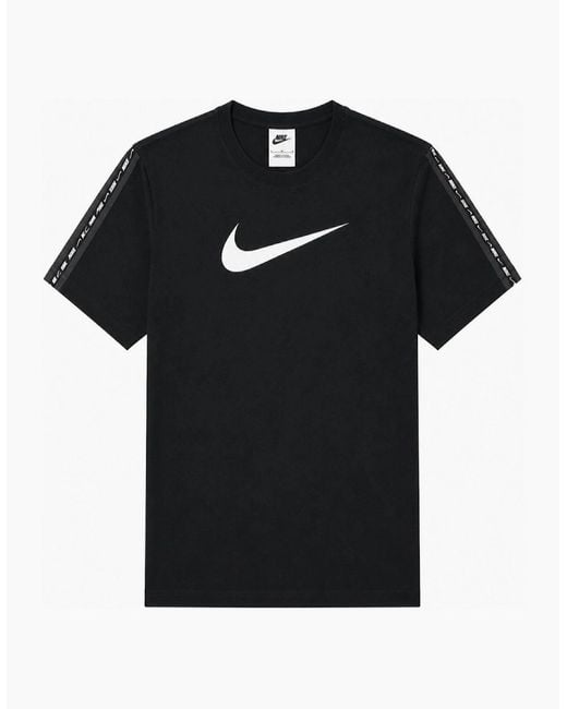 Nike Black Sportswear Repeat T Shirt for men