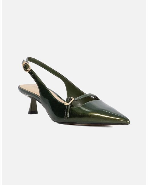 Dune Green Dune Deserved Pointy Slingback Shoes