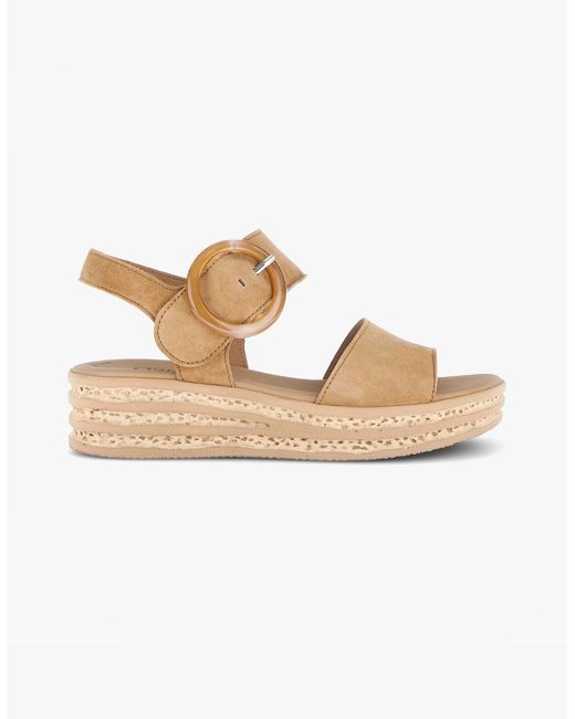 Gabor White Andre Ankle Strap Sandals