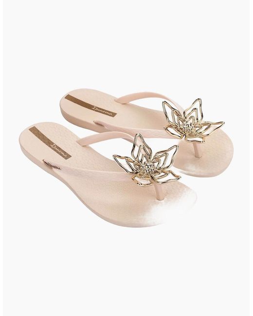Ipanema Natural Maxi Flower Fem Flip Flops