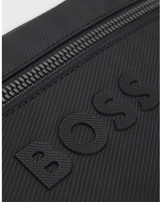 Boss Black Catch 3.0 Diamond Structured Crossbody Bag for men