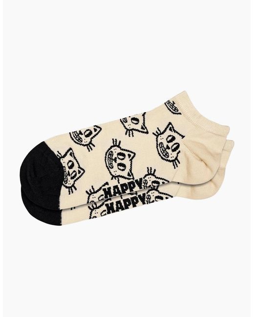Happy Socks Black 3-Pack Pets Low Socks