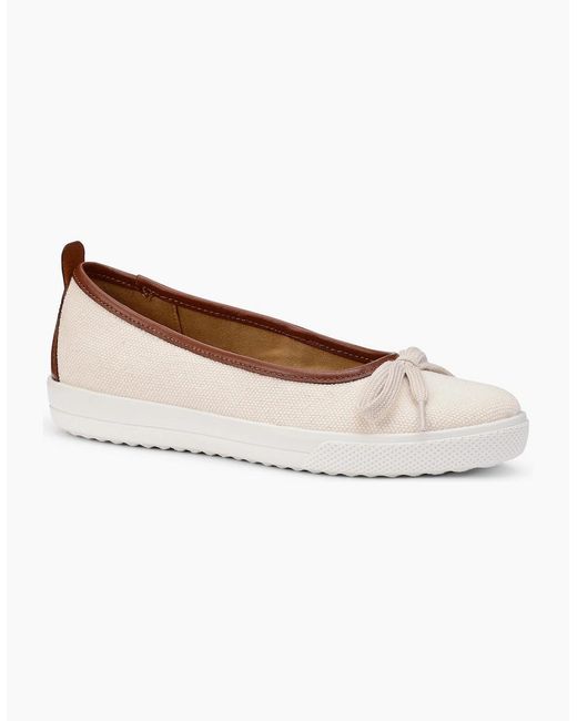 Hotter White Willa Slip On Shoes