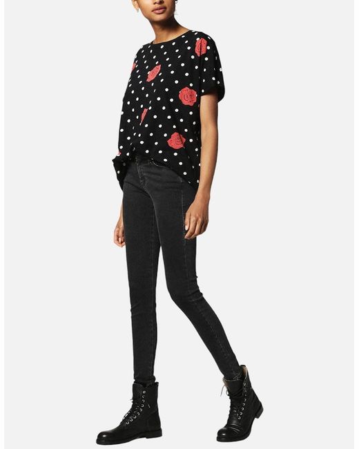 DIESEL Black T Hanna Ai 0Gaoj T-Shirt Casual Crew Neck