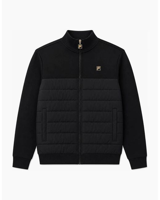 Fila Black Oroza Padded Layer Jacket for men