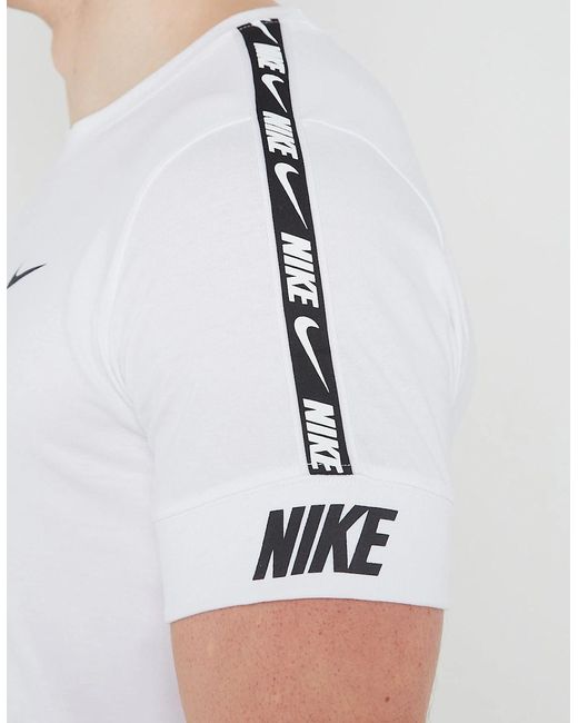 Nike White Nsw Repeat T Shirt for men