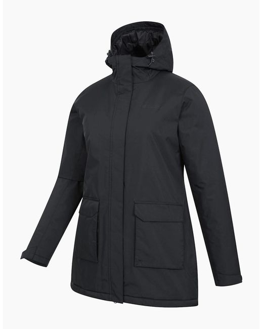 Mountain Warehouse Blue Ladies Ranger Water Resistant Padded Parka