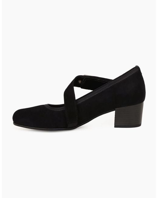 Gabor Black Fortune Mary Jane Court Shoes