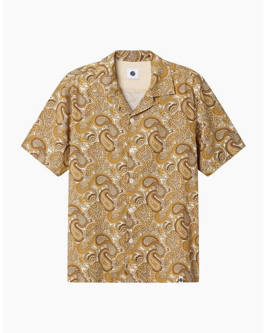 Pretty Green Natural Hermosa Paisley Multi Shirt for men