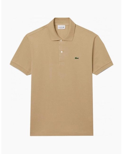 Lacoste Natural Classic Short Sleeved Polo Shirt for men