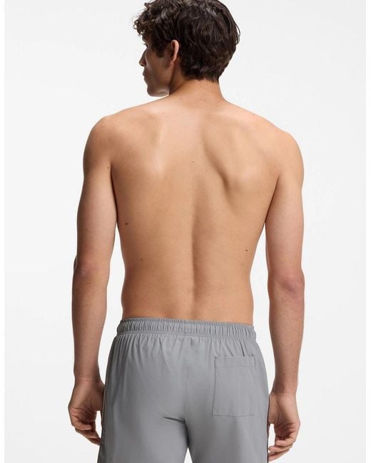 Boss Gray Iconic Swimshorts for men