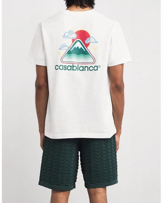 Casablanca White Montagne Ondulee Tee