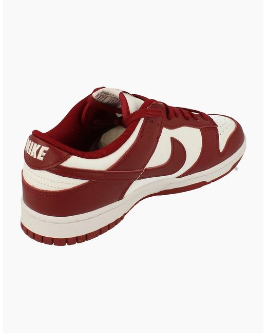 Nike Red Dunk Low Retro Trainers Dd1391 601 for men