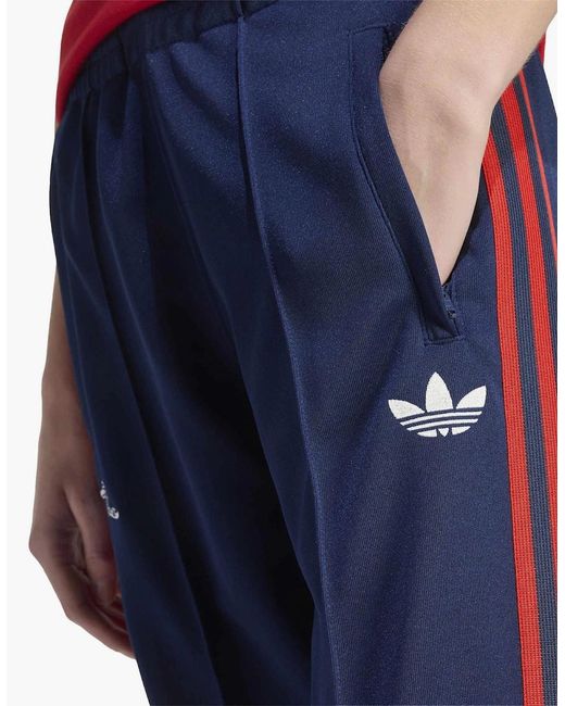 Adidas Blue Arsenal Fc Three Stripes Track Pants