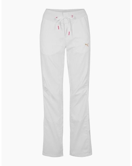PUMA White Woven Pants