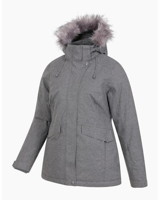 Mountain Warehouse Gray Ladies Snow Ii Waterproof Ski Jacket