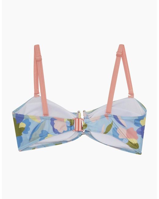 Regatta Blue Ladies Aceana Iii Abstract Floral Bikini Top